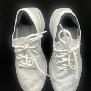 Allbirds Women's Tree Dashers Blizzard White with White Sole, Size 9
